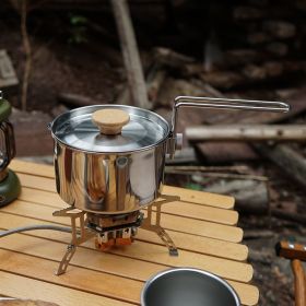 Outdoor multifunctional 304 stainless steel boiling kettle
