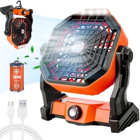 USB Movable Portable Rechargeable Fan with LED Lights