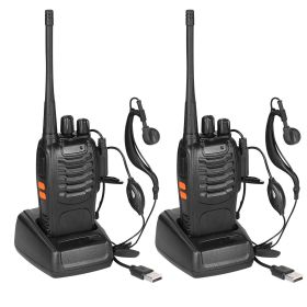 2 x Baofeng BF-888S Walkie Talkies - Two Way Radio UHF 16CH 400-470MHZ Long Range