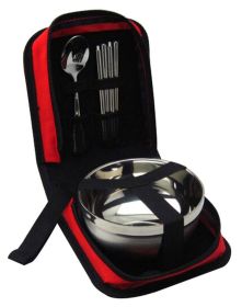 Outdoor Tableware Set with Travel Bag