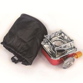 Windproof Camping Gas Stove - Foldable Mini Square Burner for Outdoor Adventures