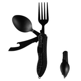 Folding Multi-functional Knife, Fork, and Spoon Set