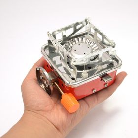 Mini Windproof Foldable Square Gas Stove for Camping & Hiking