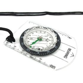 GOXAWEE Outdoor Backpacking Transparent Plastic Compass