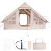 Inflatable Camping Tent – 5–8 Person Blow Up Glamping Tent with Stove Jack