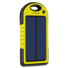 10000mAh Portable Fast Charging Power Bank - USB Solar Charging with Flashlight