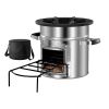 Camping Rocket Stove – Portable Wood Burning Stove with Carry Bag (Stainless Steel)
