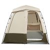 Camping Shower Tent – 2-Room Foldable Privacy Tent with Carry Bag