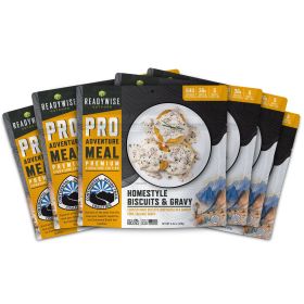 ReadyWise Pro Adventure Meal Homestyle, Biscuits & Gravy with Sausage – 6 CT