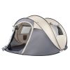 Camping Tent; 4 Person Pop Up; Easy Setup For Camping/Hiking/Fishing/Beach/Outdoor