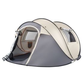 Camping Tent; 4 Person Pop Up; Easy Setup For Camping/Hiking/Fishing/Beach/Outdoor