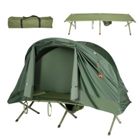 1-Person Cot - Elevated Compact Tent Set with External Cover