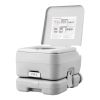 Portable Camping Toilet – Pressurized Flush Porta Potty with Carry Bag
