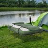 Compact Portable 2-Person Camping Bed – Collapsible Cot with Sleeping Bag, Air Mattress & Pillows