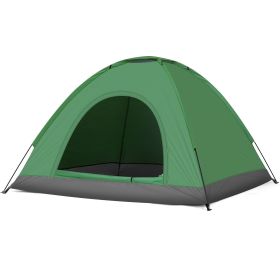 3–4 Person Camping Dome Tent – Army Green