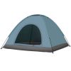 3–4 Person Camping Dome Tent – Blue
