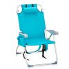 63 x 70 x 99 cm Heightened Oxford Cloth Beach Chair – Mint Green