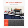 Camping Kitchen Table – Folding Outdoor Cooking Station with Storage Organizer