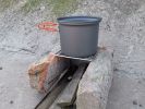 Stainless Steel Camping Pot Holder - Outdoor BBQ Mesh Portable