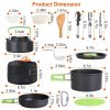 Camping Cookware Set - 16 Pcs