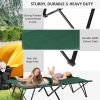 2 Person Folding Camp Cot for Adults - Green