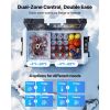 VEVOR Car Refrigerator – 58QT Dual Zone Portable Electric Cooler with App Control