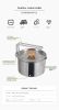 Outdoor multifunctional 304 stainless steel boiling kettle