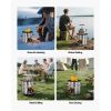 Camping Rocket Stove – Portable Wood Burning Stove with Carry Bag (Stainless Steel)