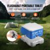 Portable Camping Toilet – Pressurized Flush Porta Potty with Carry Bag