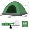 3–4 Person Camping Dome Tent – Army Green