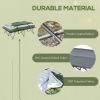 Outsunny 2-Person Folding Camping Cot with Sleeping Bag, Air Mattress, Pillows & Carry Bag