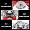 Windproof Camping Gas Stove - Foldable Mini Square Burner for Outdoor Adventures