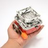Mini Windproof Foldable Square Gas Stove for Camping & Hiking