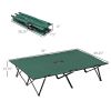 2 Person Folding Camp Cot for Adults - Green