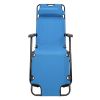 Folding Chaise Lounge Chair – 2-in-1 Portable Outdoor Recliner with Pillow
