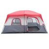 14 Person Family Cabin Tent – Extra Large 2-Room Camping Tent (Red & White)