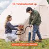 Inflatable Camping Tent – 3–5 Person Easy Setup Blow-Up Tent with Stove Jack