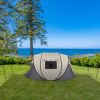 Camping Tent; 4 Person Pop Up; Easy Setup For Camping/Hiking/Fishing/Beach/Outdoor