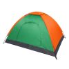 2-Person Waterproof Camping Dome Tent - Orange & Green
