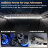 Rooftop Tent Hard Shell – 4-Season Camping Tent with USB Outlet, Thermal Liner & Side Awning