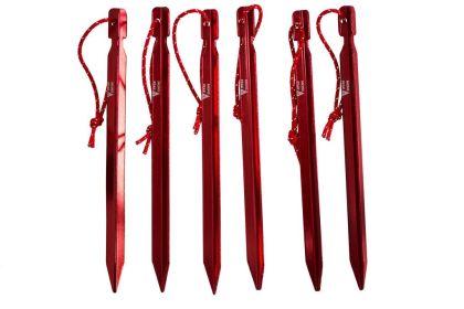 Mons Peak IX - Tent Stakes, Y HA 7075 Al, (6 Pack)