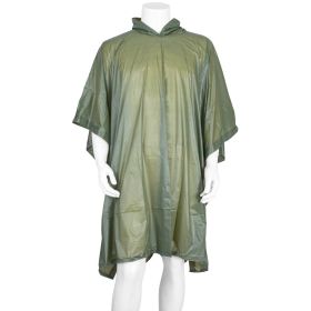 Adult Vinyl Poncho (Option: OLIVE DRAB)