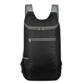 Outdoor Portable Backpack (Color: Black)