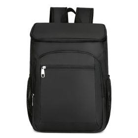 Waterproof Leakproof Thermal Insulated Outdoor Cooler Backpack (Color: Black)