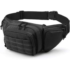 Casual Tactical Waist Bag (Color: Black)
