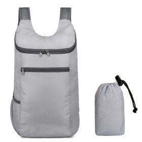 Outdoor Portable Backpack (Color: Grey)
