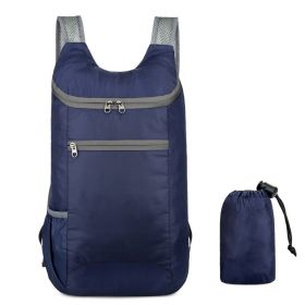 Outdoor Portable Backpack (Color: dark blue)