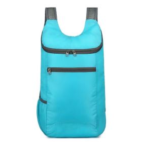 Outdoor Portable Backpack (Color: Light Blue)