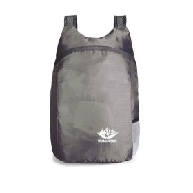 20L Unisex Lightweight Outdoor Backpack (Color: Grey)
