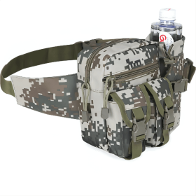 Men’s Adjustable Denim Camouflage Waist Bag (Color: Army Camouflage)